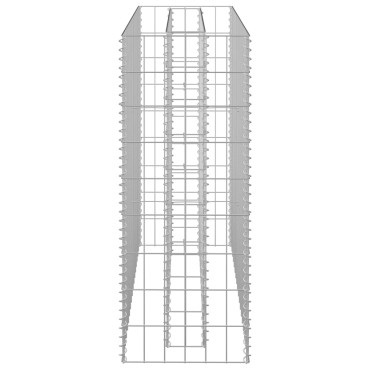 vidaXL Συρματοκιβώτιο-Γλάστρα Υπερυψωμένη 90x30x90 εκ. Γαλβ. Χάλυβας
