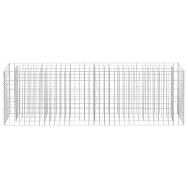 vidaXL Συρματοκιβώτιο-Γλάστρα Υπερυψωμένη 180x30x60 εκ. Γαλβ. Χάλυβας