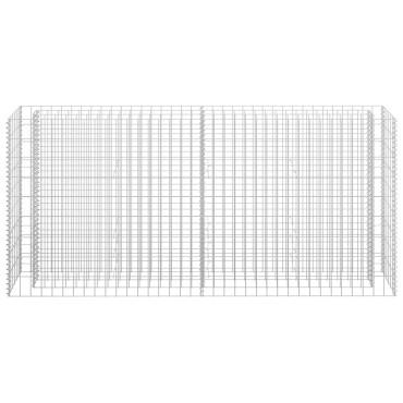 vidaXL Συρματοκιβώτιο-Γλάστρα Υπερυψωμένη 180x30x90 εκ. Γαλβ. Χάλυβας