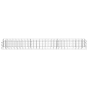 vidaXL Συρματοκιβώτιο-Γλάστρα Υπερυψωμένη 270x30x30 εκ. Γαλβ. Χάλυβας