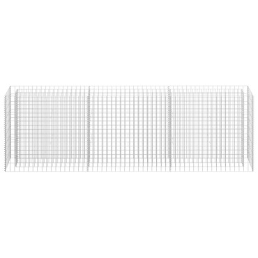 vidaXL Συρματοκιβώτιο-Γλάστρα Υπερυψωμένη 270x30x90 εκ. Γαλβ. Χάλυβας