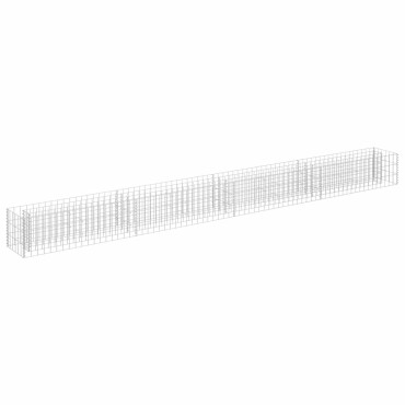 vidaXL Συρματοκιβώτιο-Γλάστρα Υπερυψωμένη 360x30x30 εκ. Γαλβ. Χάλυβας