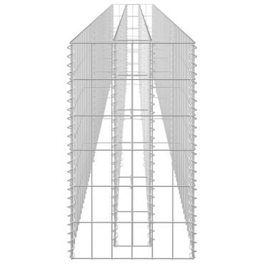 vidaXL Συρματοκιβώτιο-Γλάστρα Υπερυψωμένη 360x30x60 εκ. Γαλβ. Χάλυβας