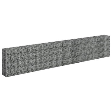 vidaXL Συρματοκιβώτιο-Γλάστρα Υπερυψωμένη 450x30x90 εκ. Γαλβ. Χάλυβας