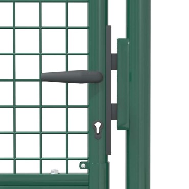 vidaXL Πόρτα Περίφραξης Πράσινη 100 x 125 εκ. Ατσάλινη