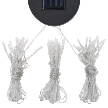 vidaXL Κιόσκι με Φωτάκια LED Μπορντό 3 x 3 μ.