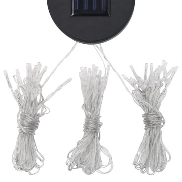 vidaXL Κιόσκι με Διπλή Οροφή και Φωτάκια LED Ανθρακί 3 x 3 μ.