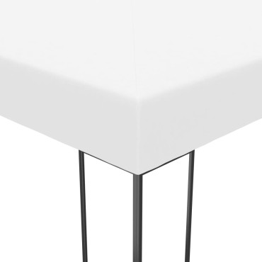 vidaXL Κιόσκι με Φωτάκια LED Λευκό 3 x 3 μ.