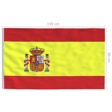 vidaXL Σημαία Ισπανίας 90 x 150 εκ.