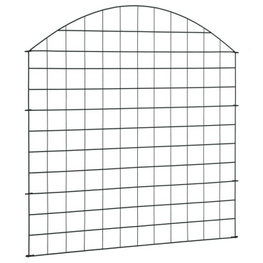 vidaXL Περίφραξη Κήπου Αψίδα Σετ Πράσινη 77,5x78,5cm