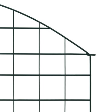 vidaXL Περίφραξη Κήπου Αψίδα Σετ Πράσινη 77,5x78,5cm
