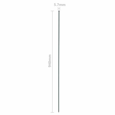 vidaXL Περίφραξη Κήπου Αψίδα Σετ Πράσινη 77,5x78,5cm