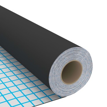 vidaXL Μεμβράνη Αυτοκόλλητη για Έπιπλα Μαύρη 500 x 90 εκ. από PVC