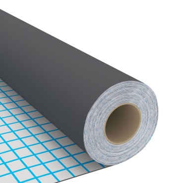 vidaXL Μεμβράνη Αυτοκόλλητη για Έπιπλα Γκρι 500 x 90 εκ. από PVC