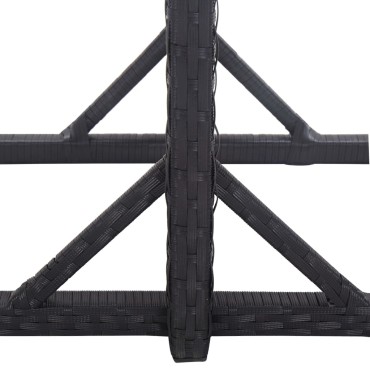 vidaXL Σετ Τραπεζαρίας Κήπου 3 τεμ. Μαύρο 52x57x84cm