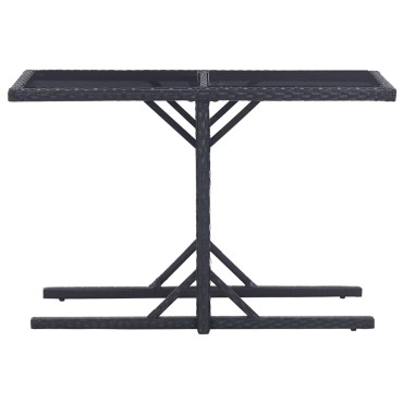 vidaXL Σετ Τραπεζαρίας Κήπου 3 τεμ. Μαύρο 52x57x84cm