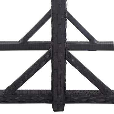 vidaXL Σετ Τραπεζαρίας Κήπου 3 τεμ. Μαύρο 52x57x84cm