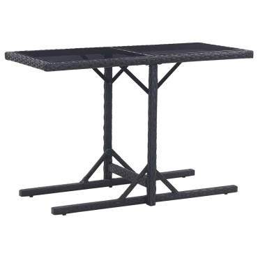 vidaXL Σετ Τραπεζαρίας Κήπου 3 τεμ. Μαύρο 52x57x84cm
