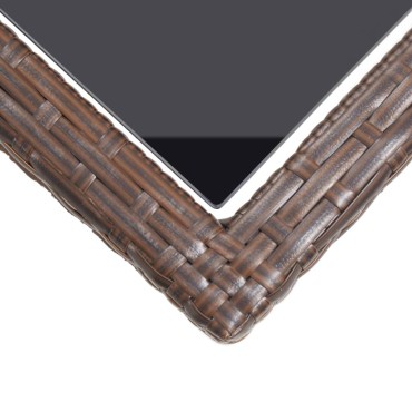vidaXL Σετ Τραπεζαρίας Κήπου 3 τεμ. Καφέ 110x53x72cm