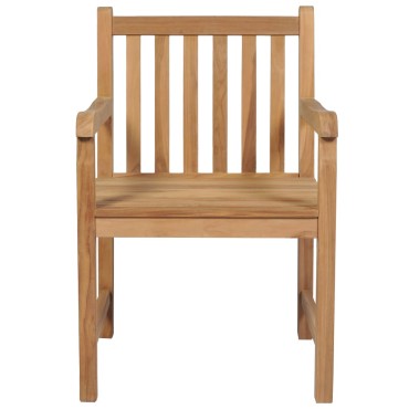 vidaXL Καρέκλες Κήπου 4 τεμ. από Μασίφ Ξύλο Teak με Taupe Μαξιλάρια 58x60x90cm