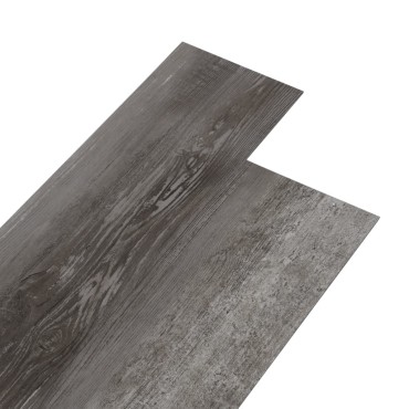 146564 vidaXL PVC Flooring Planks 5,02 m² 2 mm Self-adhesive Striped Wood