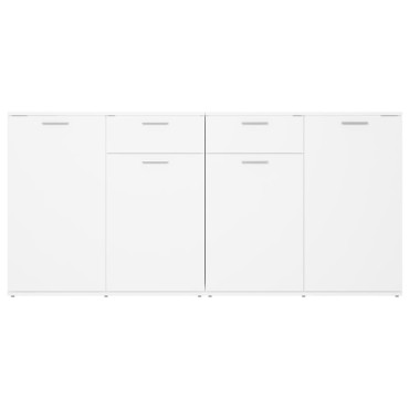 vidaXL Μπουφές Λευκός 160x36x75cm από Επεξ. Ξύλο 1 τεμ.