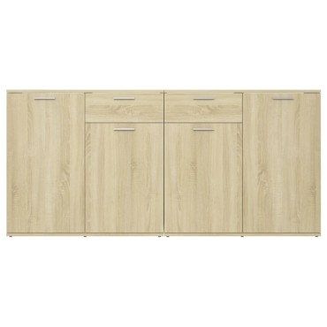vidaXL Μπουφές Sonoma Δρυς 160x36x75cm από Επεξ. Ξύλο 1 τεμ.