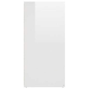 vidaXL Μπουφές Γυαλιστερό Λευκό 160x36x75cm από Επεξ. Ξύλο 1 τεμ.