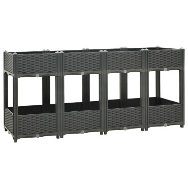vidaXL Ζαρντινιέρα 160 x 40 x 71 εκ. από Πολυπροπυλένιο