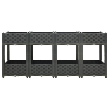 vidaXL Ζαρντινιέρα 160 x 40 x 71 εκ. από Πολυπροπυλένιο