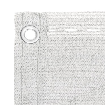 vidaXL Διαχωριστικό Βεράντας Λευκό 120 x 400 εκ. από HDPE