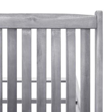 vidaXL Ξαπλώστρα από Μασίφ Ξύλο Ακακίας 199x59/63x30/62/76/85cm 1 τεμ.