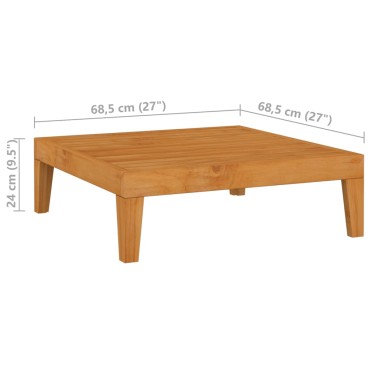 vidaXL Τραπέζι Κήπου 68,5x68,5x24cm από Μασίφ Ξύλο Ακακίας