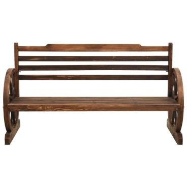 vidaXL Παγκάκι Κήπου από Μασίφ Ξύλο Ελάτης 142x61x78cm 1 τεμ.