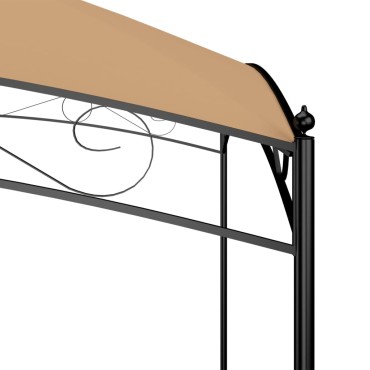 vidaXL Κιόσκι Taupe 3 x 4 x 2,65 μ. 180 γρ./μ²