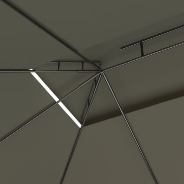 vidaXL Κιόσκι Taupe 4 x 3 x 2,7 μ. 160 γρ./μ²