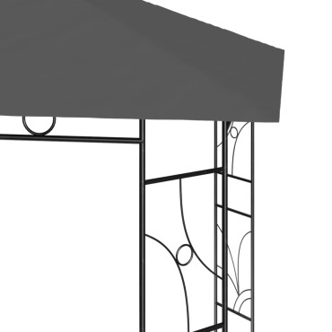 vidaXL Κιόσκι Ανθρακί 4 x 3 x 2,7 μ. 160 γρ./μ²