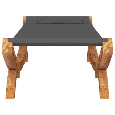 vidaXL Ξαπλώστρα Εξ. Χώρου Ανθρ. 100x188,5x44cm Μασίφ Λυγισμένο Ξύλο