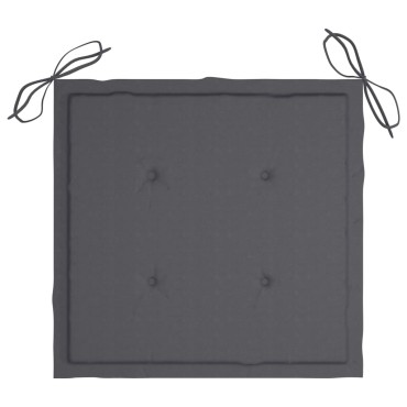 vidaXL Μαξιλάρια Καρέκλας Κήπου 6 τεμ. Ανθρακί 40x40x4cm Υφασμάτινα