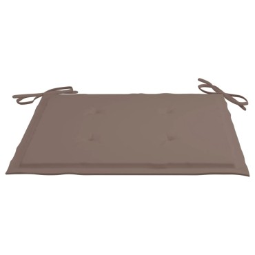 vidaXL Μαξιλάρια Καρέκλας Κήπου 6 τεμ. Taupe 40x40x4cm Υφασμάτινα