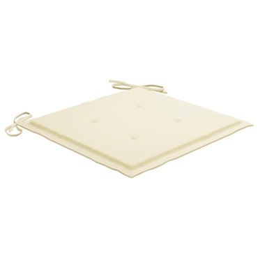 vidaXL Μαξιλάρια Καρέκλας Κήπου 6 τεμ. Κρεμ 50x50x3cm Ύφασμα Oxford