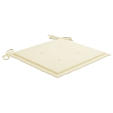 vidaXL Μαξιλάρια Καρέκλας Κήπου 4 τεμ. Μπεζ 50x50x4cm Ύφασμα Oxford
