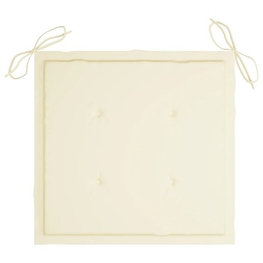 vidaXL Μαξιλάρια Καρέκλας Κήπου 4 τεμ. Μπεζ 50x50x4cm Ύφασμα Oxford