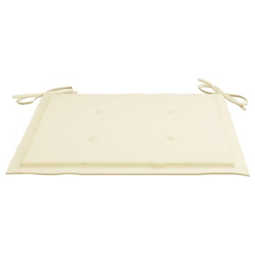 vidaXL Μαξιλάρια Καρέκλας Κήπου 4 τεμ. Μπεζ 50x50x4cm Ύφασμα Oxford