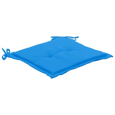 vidaXL Μαξιλάρια Καρέκλας Κήπου 4 τεμ. Μπλε 50x50x3cm Ύφασμα Oxford