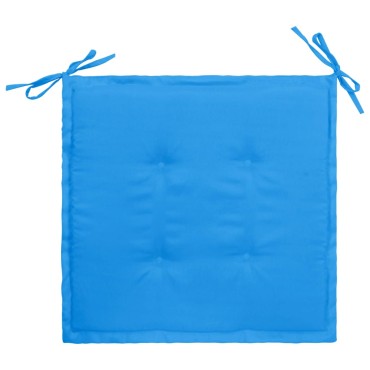 vidaXL Μαξιλάρια Καρέκλας Κήπου 4 τεμ. Μπλε 50x50x3cm Ύφασμα Oxford
