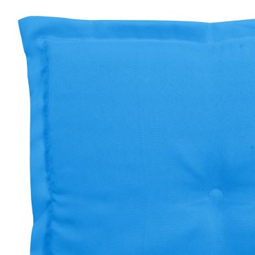 vidaXL Μαξιλάρια Καρέκλας Κήπου 4 τεμ. Μπλε 50x50x3cm Ύφασμα Oxford