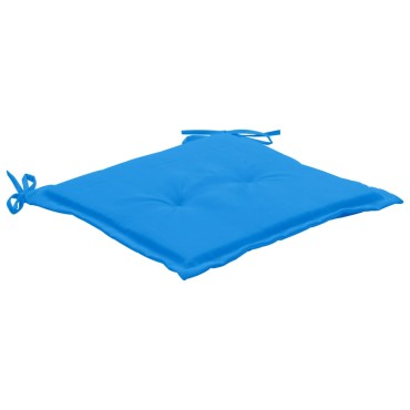 vidaXL Μαξιλάρια Καρέκλας Κήπου 6 τεμ. Μπλε 50x50x3cm Ύφασμα Oxford