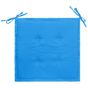 vidaXL Μαξιλάρια Καρέκλας Κήπου 6 τεμ. Μπλε 50x50x3cm Ύφασμα Oxford