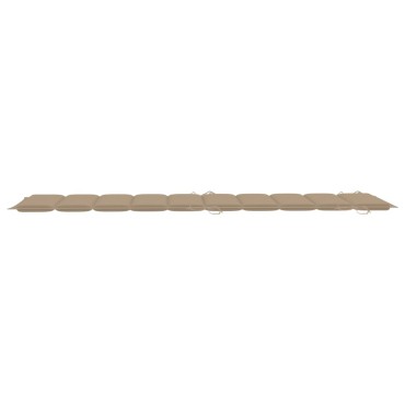 vidaXL Μαξιλάρι Ξαπλώστρας Μπεζ 186x58x4cm από Ύφασμα Oxford
